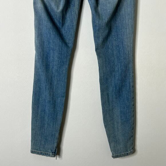 Current/Elliott The Silverlake Zip Skinny Jeans Light Wash Womens Size 24 Waist - Picture 7 of 14